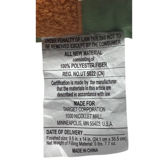 Target Thanksgiving Turkey Shaped Throw Pillow NEW Vibrant Multicolor 9.5"x14" - Picture 3 of 6